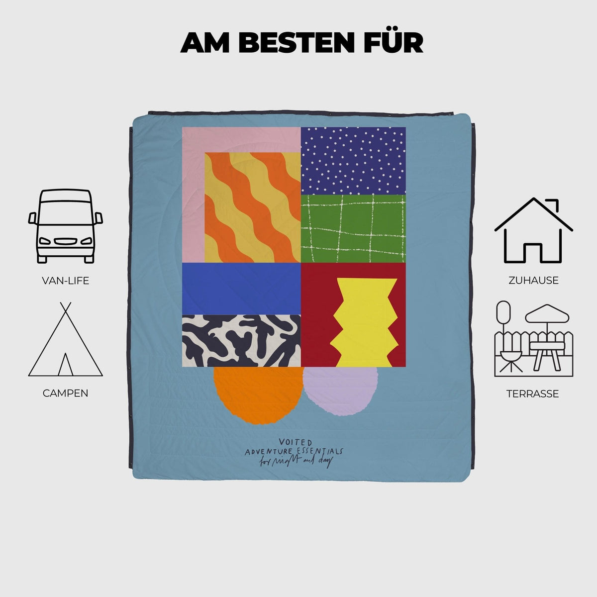 VOITED Queen CloudTouch® Indoor/Outdoor Camping Blanket - Essentials