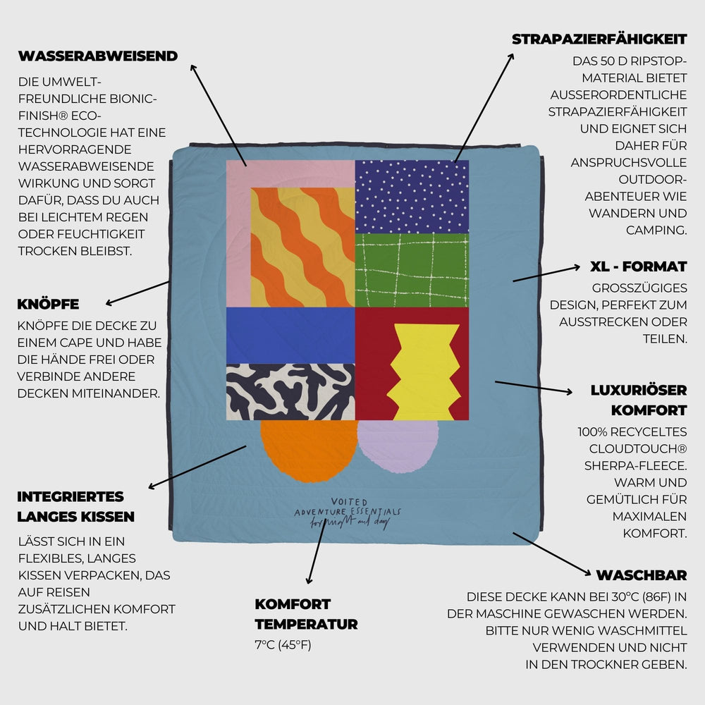 VOITED Queen CloudTouch® Indoor/Outdoor Camping Blanket - Essentials