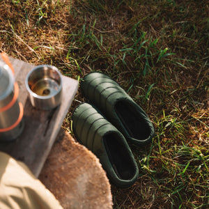 VOITED Soul Slipper - Lightweight, Indoor/Outdoor Camping Slippers - Tree Green