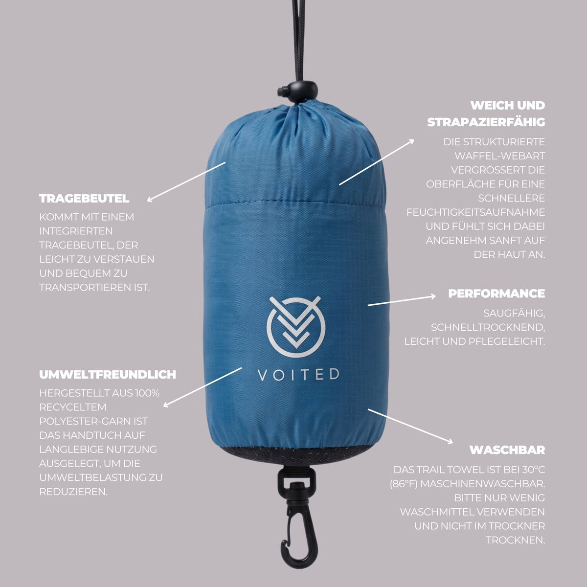 VOITED Trail Towel - Waterfall