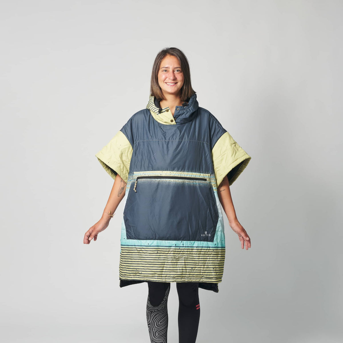 VOITED Outdoor Poncho for Surfing, Camping, Vanlife & Wild Swimming - Woodspray