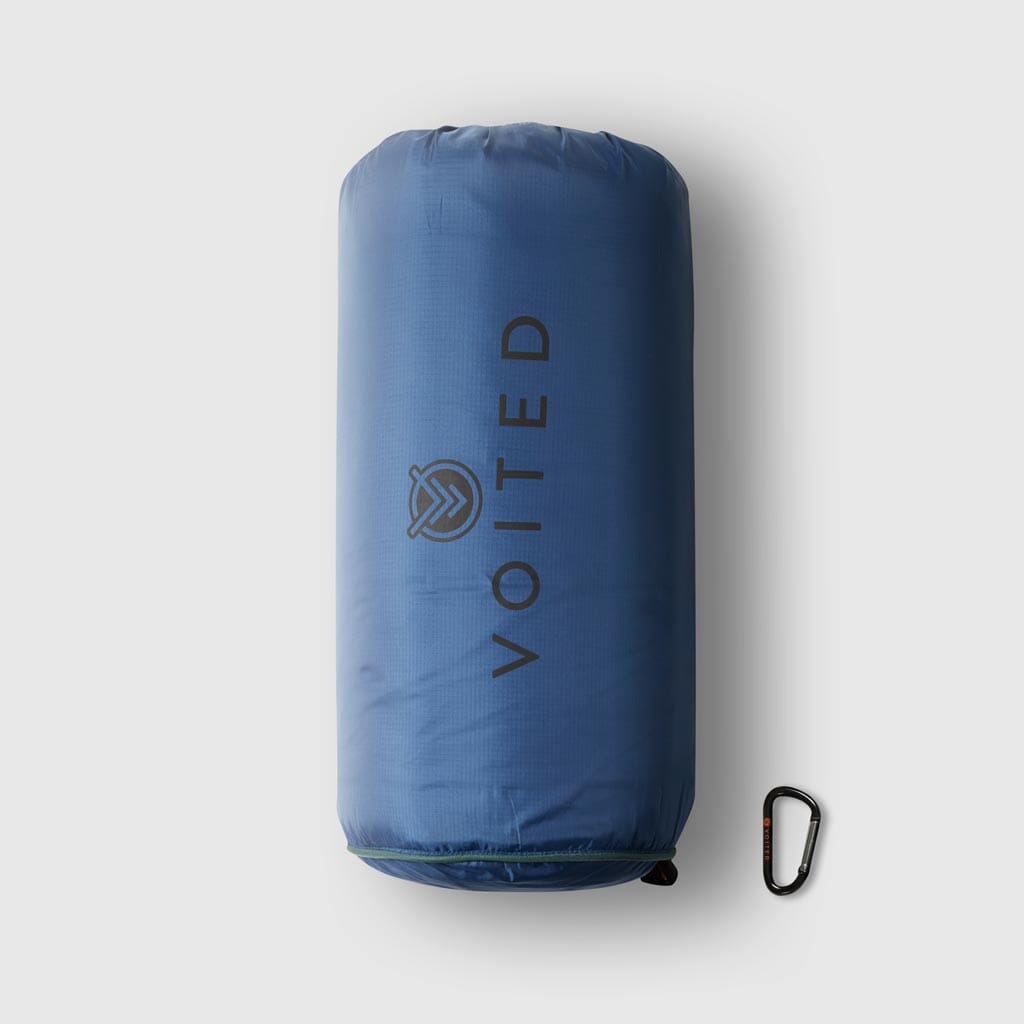 VOITED Recycled Ripstop Outdoor Camping Blanket - Ocean Navy